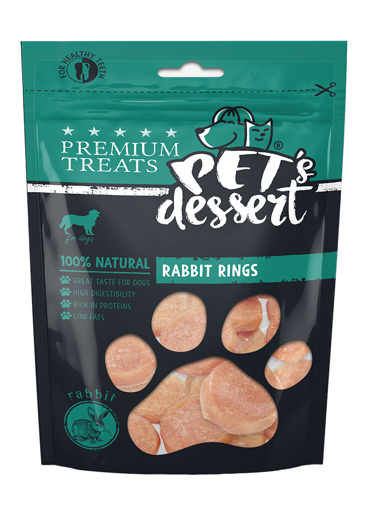 Pet s Dessert Dog Rabbit Rings 80g LSR-09