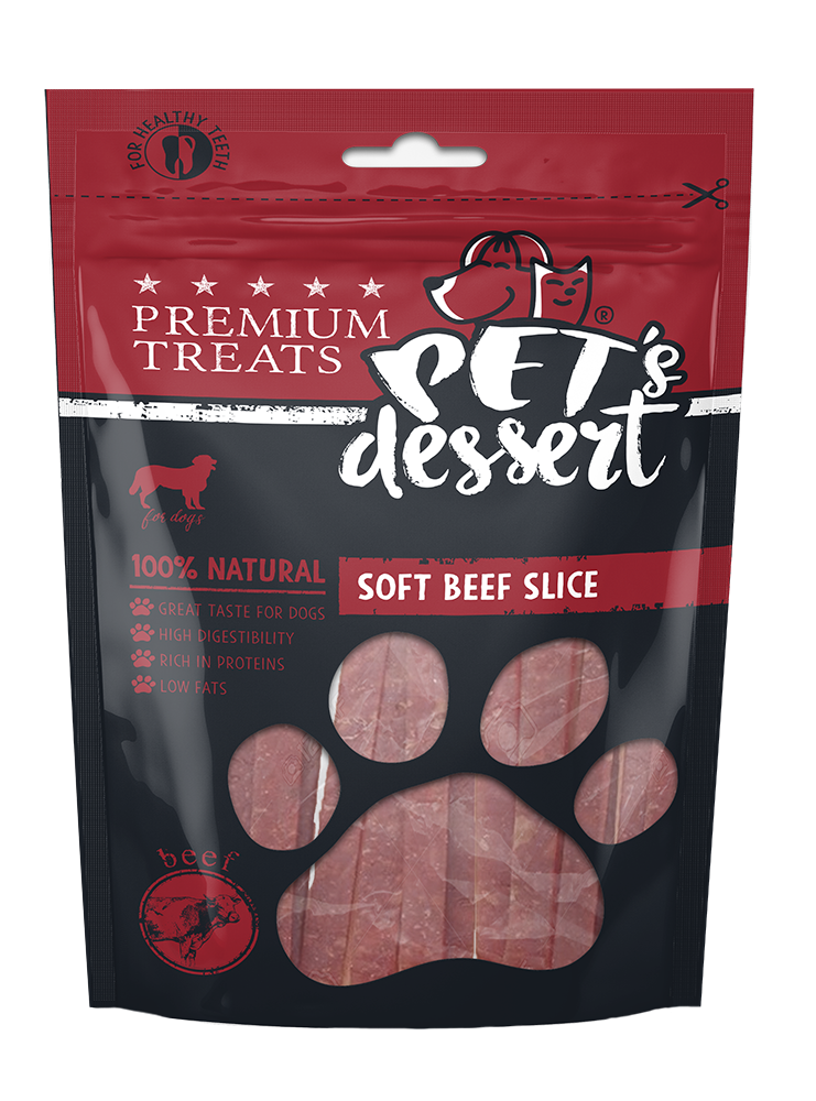 Pet s Dessert Dog Soft Beef Slice 80 Gr LSB-02