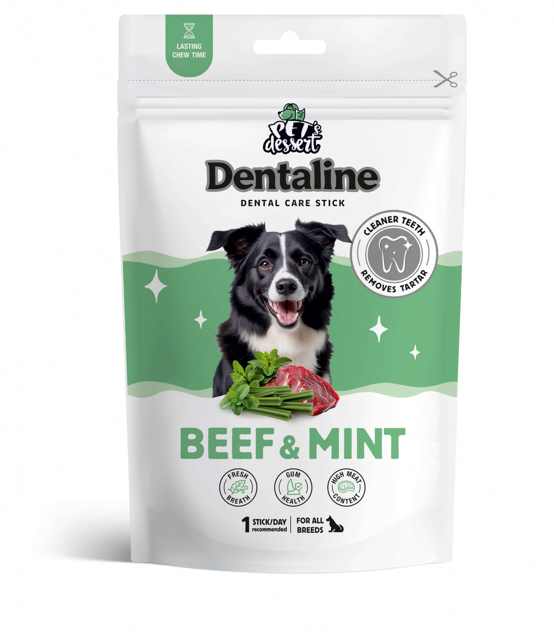 Pet s Dessert Dentaline Sticks pentru Igiena Dentara cu Vita si Menta