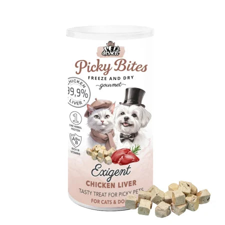 Pet,  s Dessert Recompense Picky Bites Exigent cu Ficat de Pui