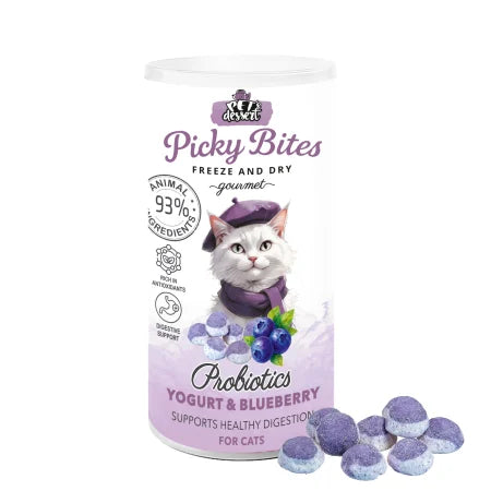 Pet,  s Dessert Recompense Picky Bites Probiotics cu Iaurt si Afine