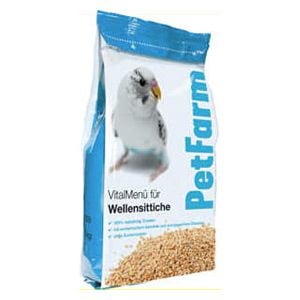 Meniu complet pentru perusi 1kg PetFarm, hrană nutritivă cu mei și seminte pentru canari, fără coloranti și conservanti.