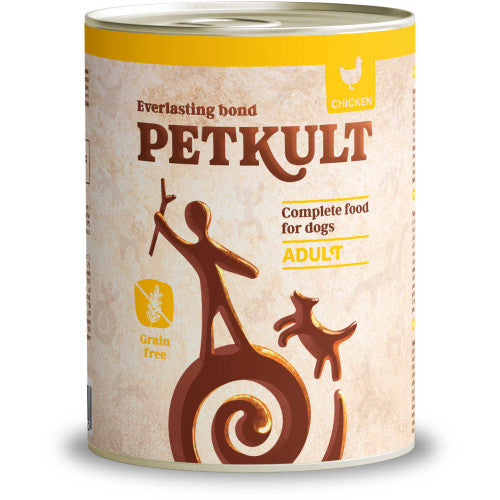 Hrana umeda pentru caini Petkult Adult cu pui 800 gr