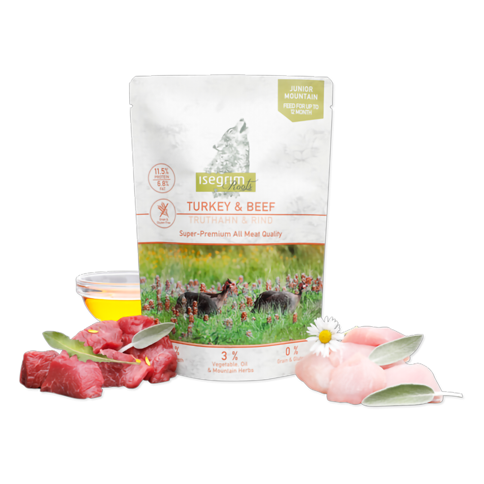 Pouch Isegrim Dog Junior - Turkey  Beef 410 Gr.