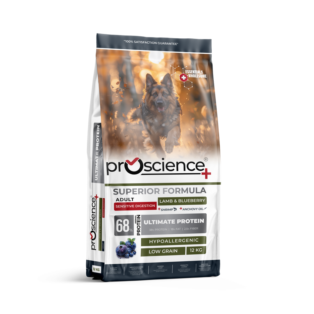 Pro Science Dog Adult Sensitive Digestion cu Miel si Afine