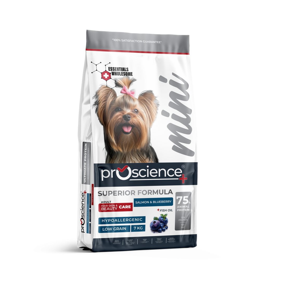 Pro Science Mini Adult Hair  Skin Beauty Care cu Somon si Afine