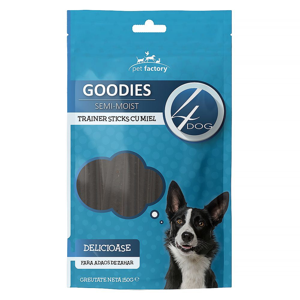 Recompense dentare câine adulti, 4DOG GOODIES trainer miel, 150g