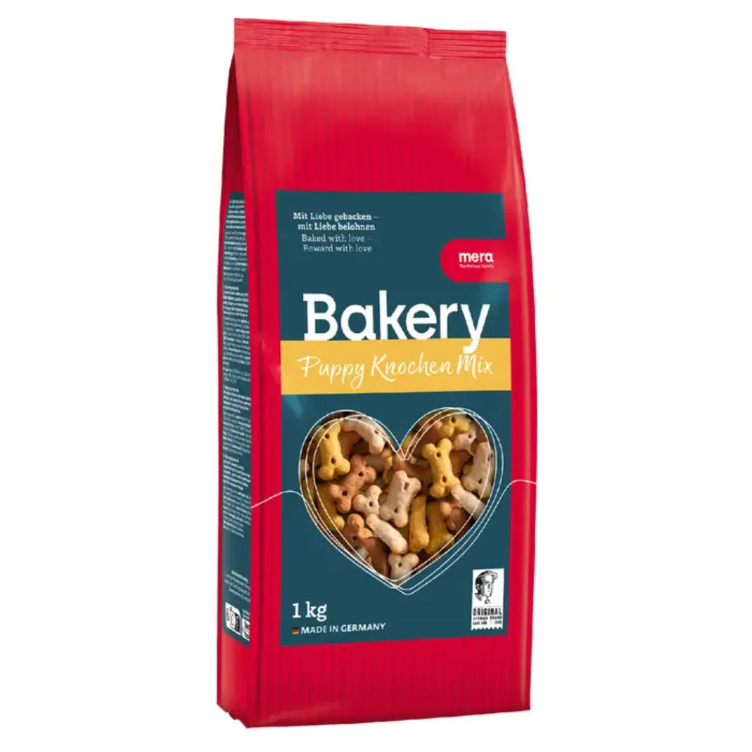 Recompense crocante pentru câine junior cu carne, MERA Bakery, 1kg, biscuiti pentru antrenament și rasfat zilnic