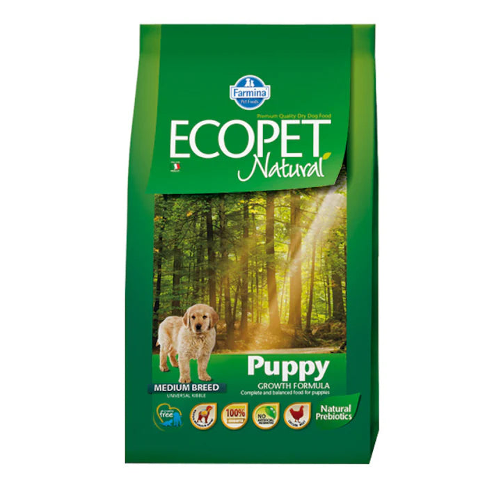 Hrană uscată câine Farmina ECOPET NATURAL puppy medium 12 kg