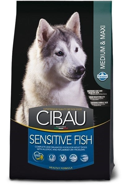 Hrană uscată câine Farmina CIBAU sensitive fish medium & maxi 12 kg