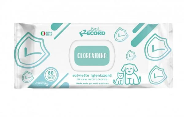 Servetele Igienice Record cu Clorhexidina | 40buc, Maxi, Igiena Animale