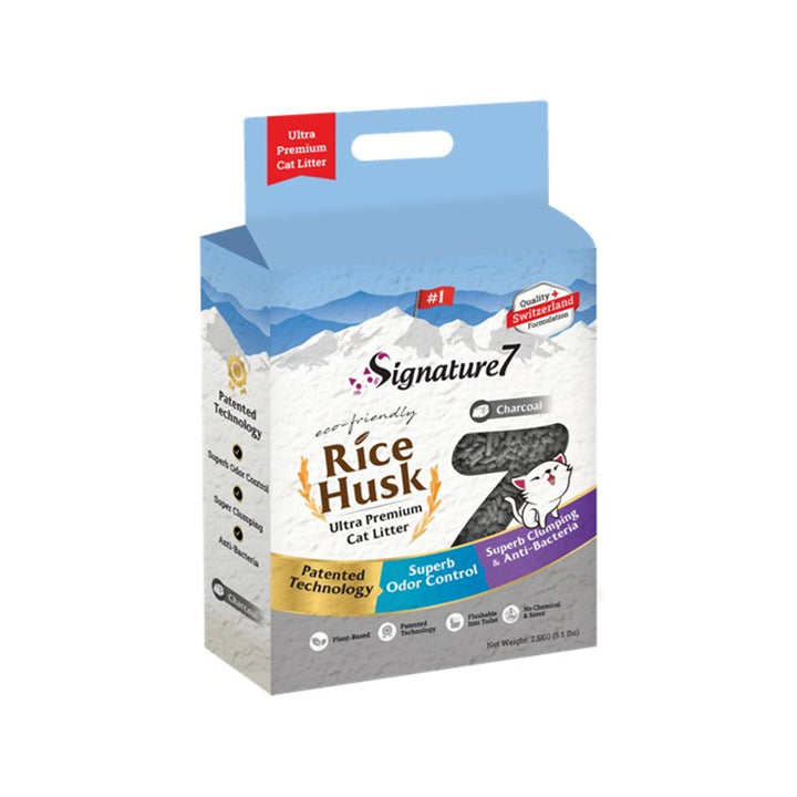 Signature7 Asternut Igienic Activ Carbon Rice Husk 7 L