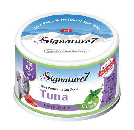 Signature7 Cat Hrana Umeda Reteta cu Ton si Catnip in Sos 70 Gr