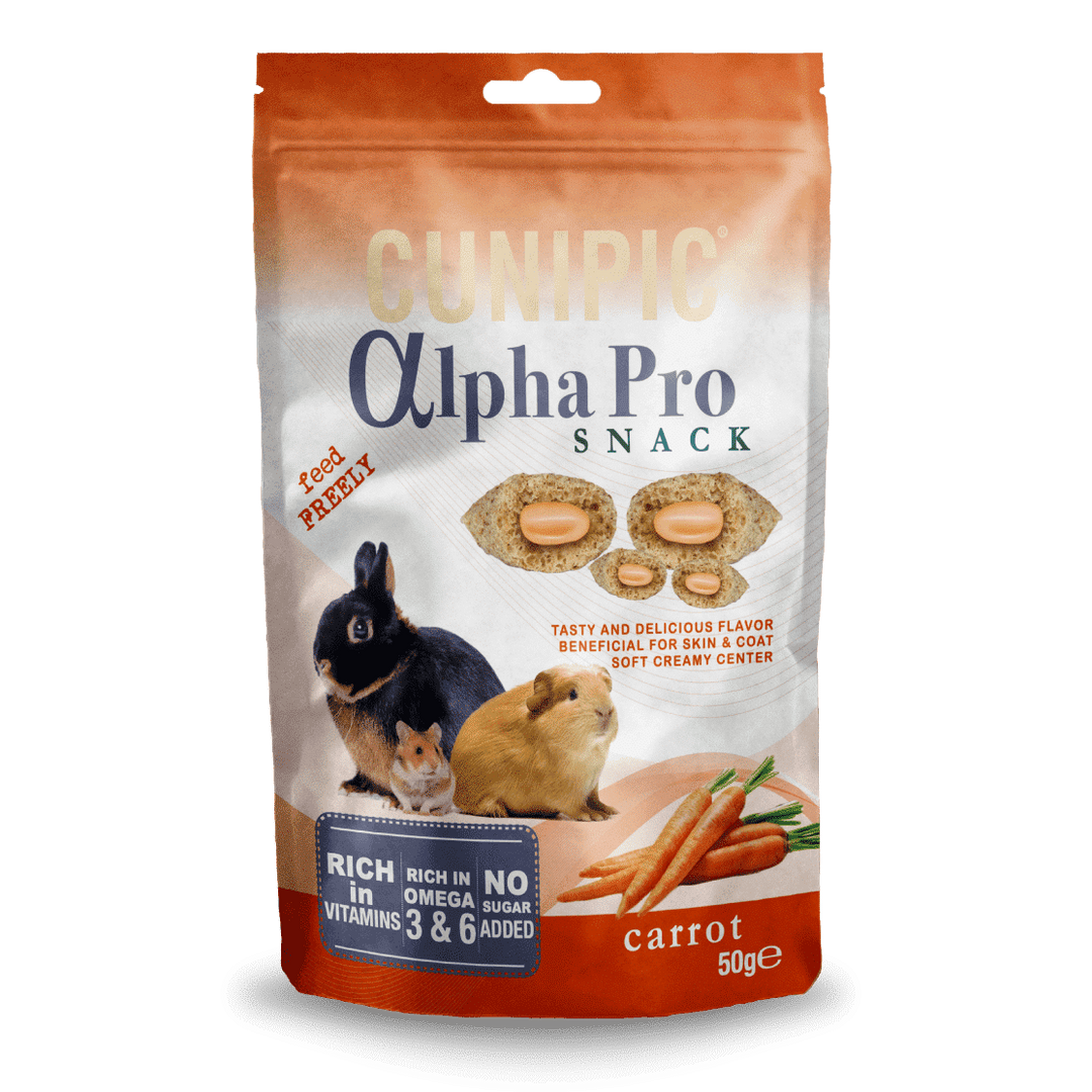 Snack Rozătoare CUNIPIC Alpha Pro | Morcov, 50g