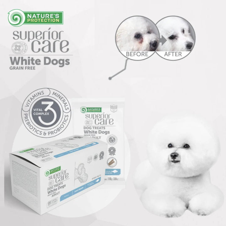 Superior Care White Dogs GF Snack Hips Joints cu Peste Alb 110 Gr