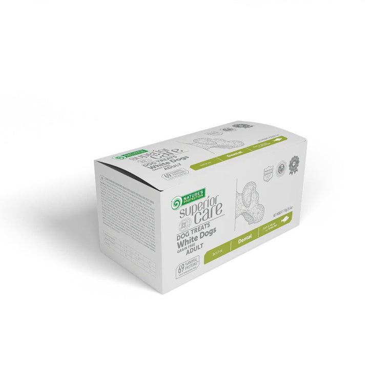 Superior Care White Dogs GF Recompense Hypoallergenic Dental cu Peste Alb 150 Gr