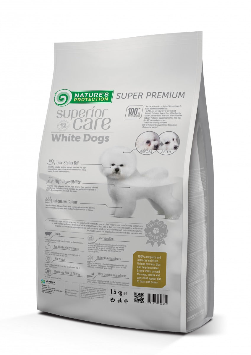 Superior Care White Dogs Small Mini Breeds Adult cu Miel 10 Kg