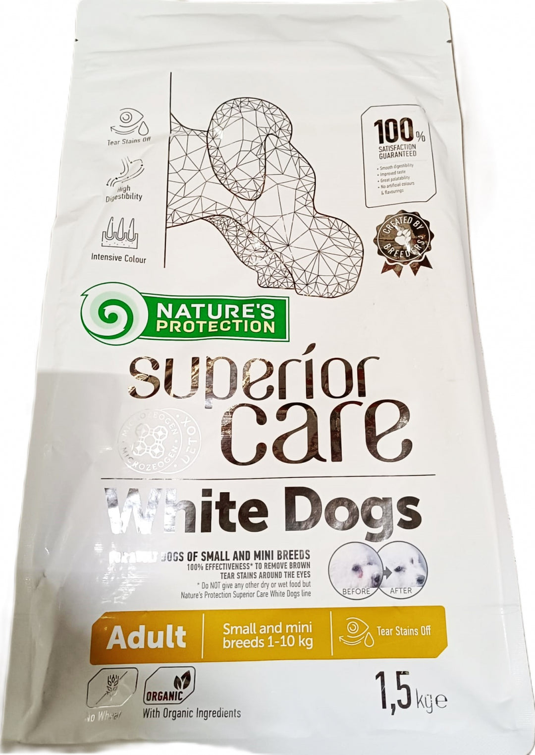 Superior Care White Dogs Small Mini Breeds Adult cu Miel 10 Kg