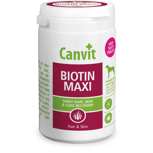 Supliment nutritiv pentru câini Canvit Biotin Maxi Hair &amp; Skin 230 gr