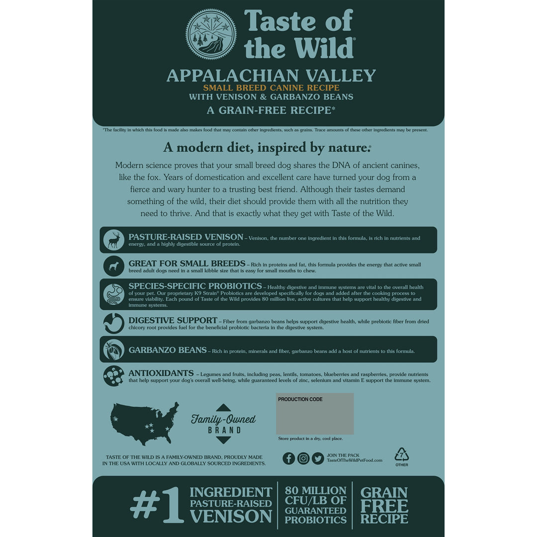 Taste of the Wild Appalachian Valley Small Breed 12.2 Kg