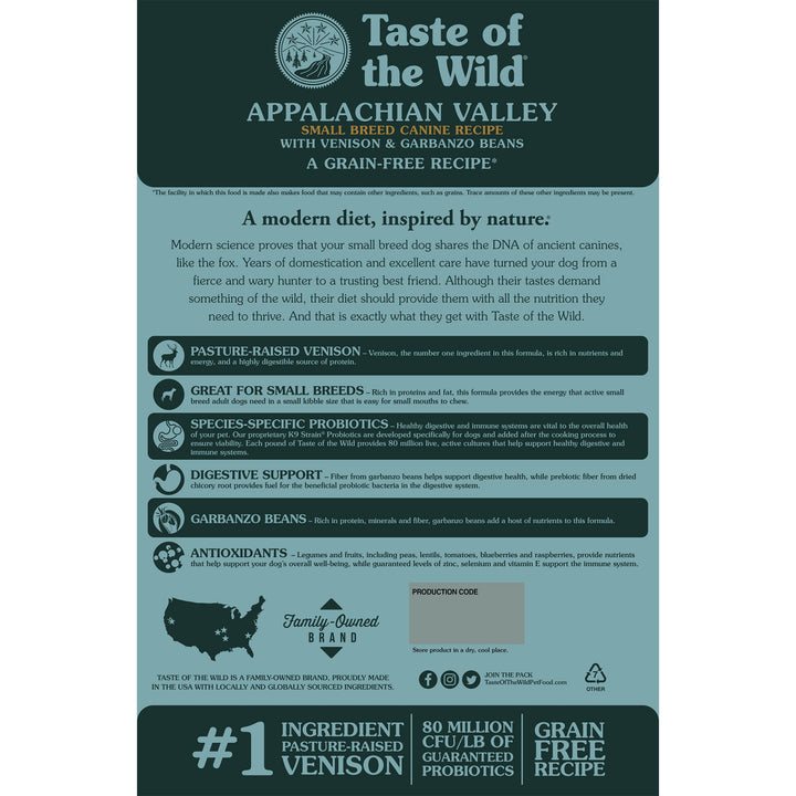 Taste of the Wild Appalachian Valley Small Breed 12.2 Kg
