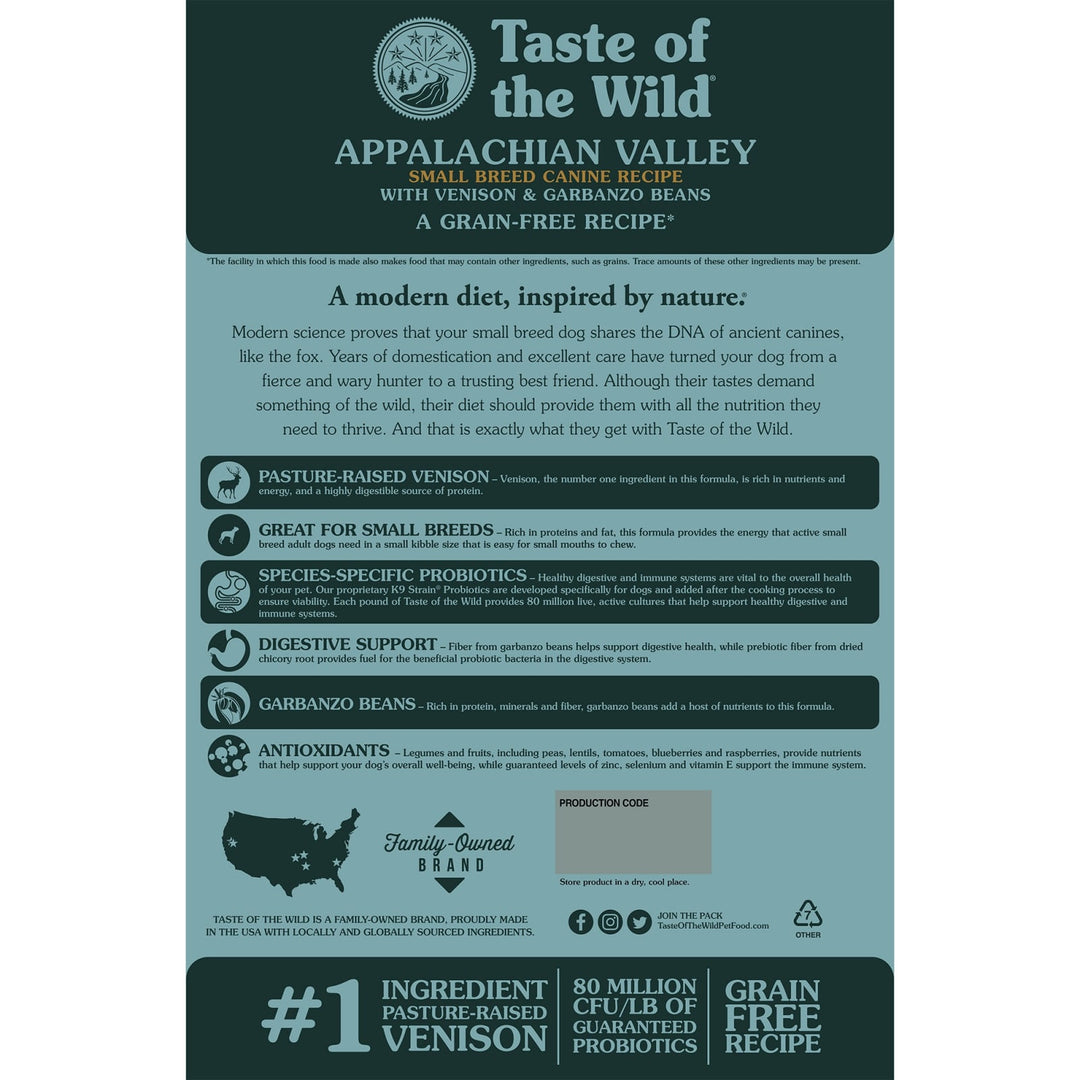Taste of the Wild Appalachian Valley Small Breed 2 Kg