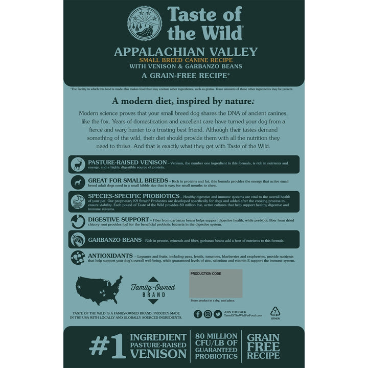 Taste of the Wild Appalachian Valley Small Breed 2 Kg
