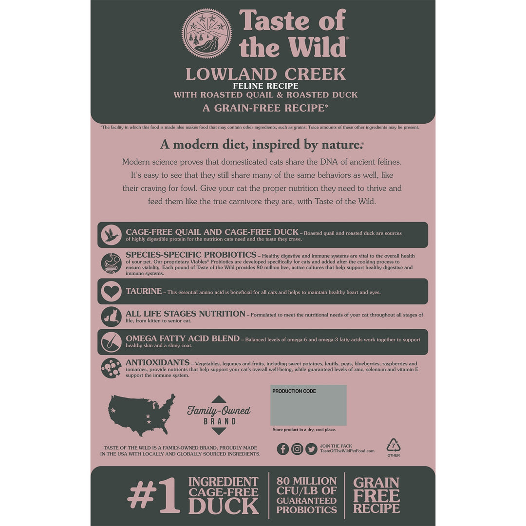 Taste of the Wild Lowland Creek Cat 6.6 Kg