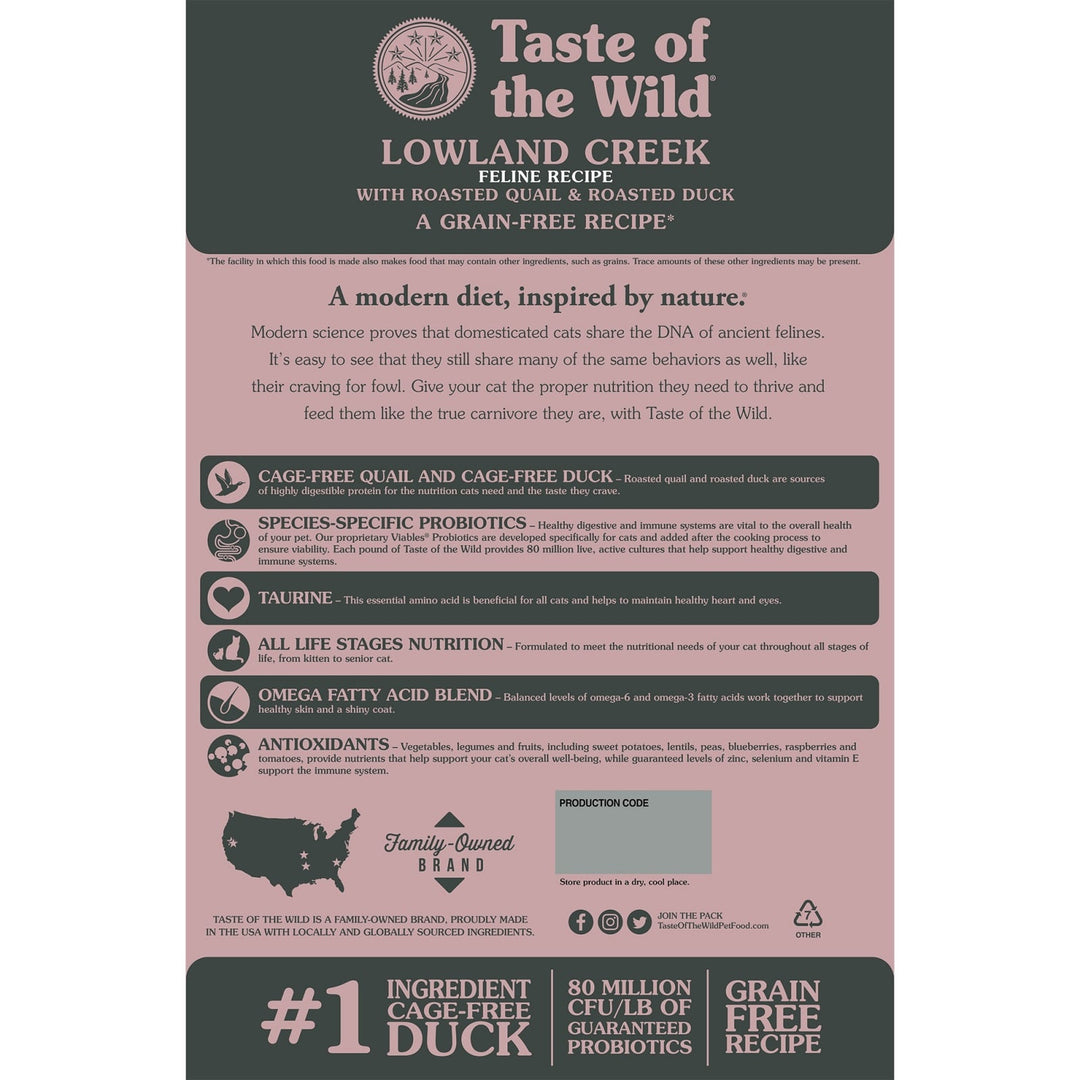 Taste of the Wild Lowland Creek Cat 2 Kg