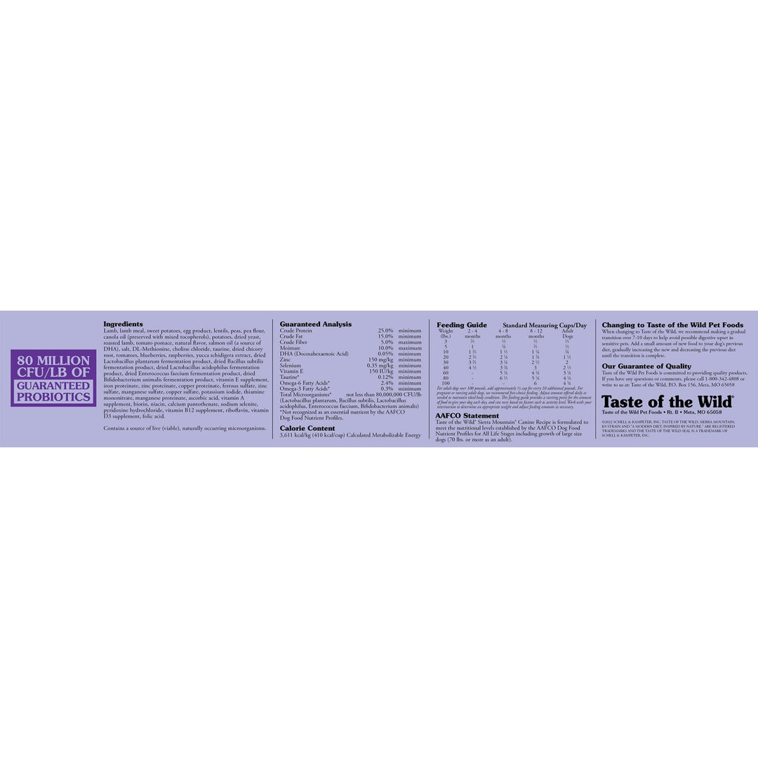 Taste of the Wild Sierra Mountain Dog 2 Kg