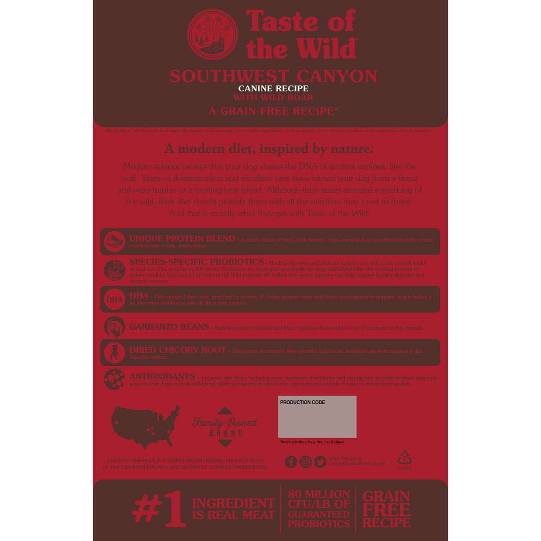 Taste of the Wild Southwest Canyon Dog 12.2 Kg