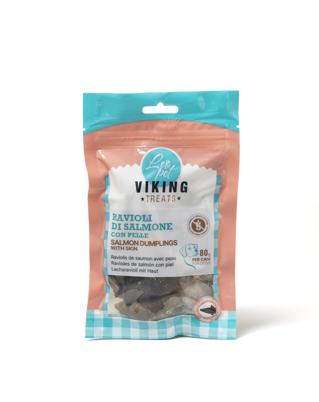 Viking Recompense Ravioli de Somon cu Piele 80 Gr
