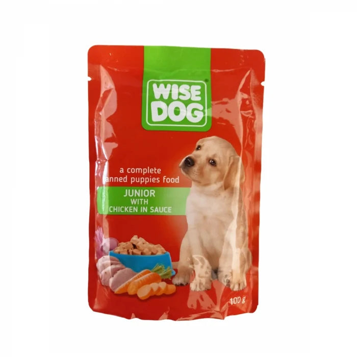 Wise Dog Junior Plic cu Pui in Sos 100 Gr